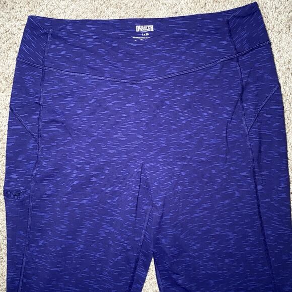 Duluth Trading -Royal Blue Heathered -Flare Yoga Pants - Picture 4 of 14